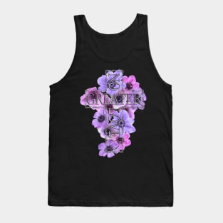 No Greater Love Than Jesus Cross With Flowers Tank Top